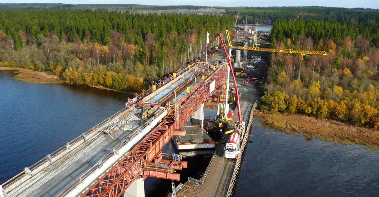 Brückenbau Umeå